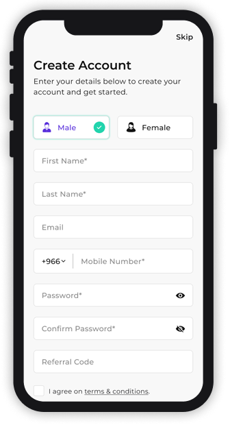 Create account